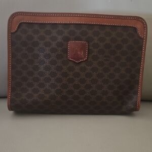 Celine Brown And Tan Clutch